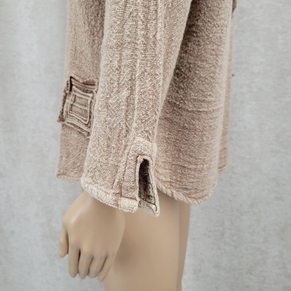 Sacred Threads Boho Cotton Patchwork Neutral Butt… - image 4